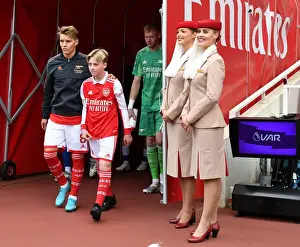 Arsenal V Everton 2021-22 Prints: Arsenal vs. Everton: Martin Odegaard Leads Arsenal at Emirates Stadium (Premier League 2021-22)