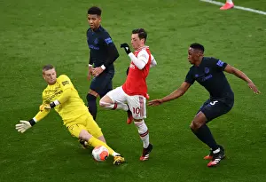 Arsenal V Everton 2019-20 Prints: Arsenal vs Everton: Ozil Goes Head-to-Head with Holgate