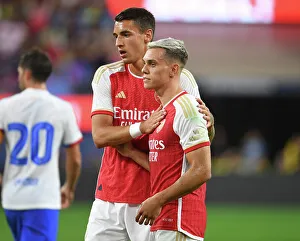 Arsenal V FC Barcelona Pre Season - 2023-24 Prints: Arsenal vs. FC Barcelona: Leandro Trossard Scores Fourth Goal in Pre-Season Friendly at SoFi Stadium (2023-24)