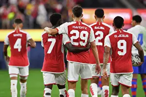 Arsenal vs. FC Barcelona: Havertz and Saka Celebrate Goals in Pre-Season Friendly at SoFi Stadium (2023)