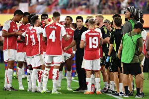 Arsenal V FC Barcelona Pre Season - 2023-24 Prints: Arsenal vs. FC Barcelona: Mikel Arteta Leads Pre-Season Clash at SoFi Stadium