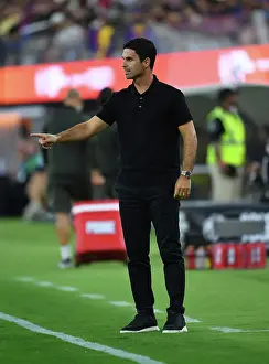 Arsenal V FC Barcelona Pre Season - 2023-24 Prints: Arsenal vs. FC Barcelona: Mikel Arteta's Pre-Season Showdown at SoFi Stadium (2023-24)
