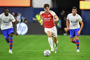 Arsenal V FC Barcelona Pre Season - 2023-24 Prints: Arsenal vs. FC Barcelona: Tierney's Thrilling Charge Forward at SoFi Stadium (2023)