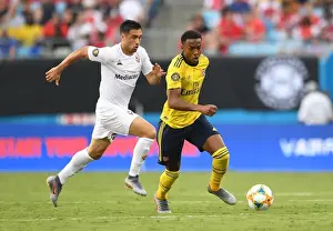 Arsenal vs. Fiorentina: Joe Willock Clashes with Jaime Baez in 2019 International Champions Cup, Charlotte