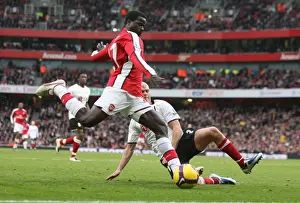 Arsenal V Fulham 2008-9 Prints: Arsenal vs. Fulham: A Battle of Eboue's at Emirates Stadium
