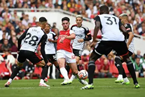 Arsenal V Fulham 2023-24 Prints: Arsenal vs Fulham: Rice Controls the Midfield in 2023-24 Premier League Clash
