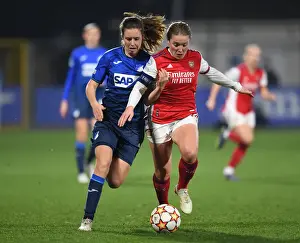 Hoffenhiem V Arsenal Women 2021-22 Prints: Arsenal vs. Hoffenheim: Battle in the UEFA Women's Champions League