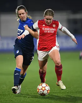 Hoffenhiem V Arsenal Women 2021-22 Prints: Arsenal vs. Hoffenheim: Battle in the UEFA Women's Champions League (December 2021)