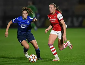 Arsenal vs. Hoffenheim: UEFA Women's Champions League Clash - Frida Maanum and Chantel Hagel Face Off