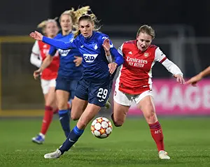 Hoffenhiem V Arsenal Women 2021-22 Prints: Arsenal vs. Hoffenheim: UEFA Women's Champions League Clash in Germany, December 2021