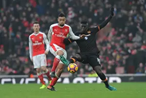 Arsenal V Hull City 2016-17 Prints: Arsenal vs Hull City: Coquelin Clashes with Diaye in Premier League Showdown