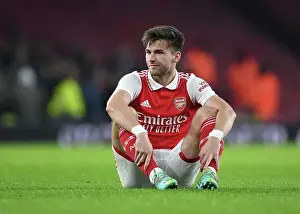 Arsenal vs Juventus: Kieran Tierney in Action at the Emirates Stadium (2022-23)