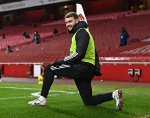 Arsenal vs Leeds United: Calum Chambers in Action at the Emirates Stadium, Premier League 2020-21