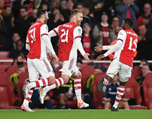 Arsenal V Leeds United - Carabao Cup 2021-22 Prints: Arsenal vs Leeds United: Carabao Cup Showdown at Emirates Stadium