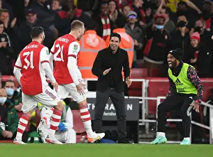 Arsenal V Leeds United - Carabao Cup 2021-22 Prints: Arsenal vs Leeds United: Carabao Cup Showdown at Emirates Stadium