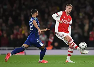 Arsenal V Leeds United - Carabao Cup 2021-22 Prints: Arsenal vs Leeds United: Carabao Cup Showdown at Emirates Stadium
