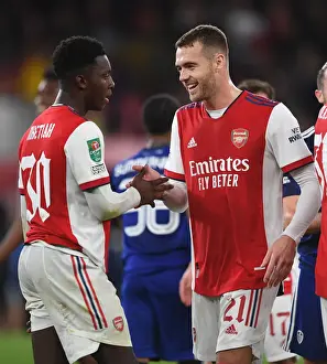 Arsenal V Leeds United - Carabao Cup 2021-22 Prints: Arsenal vs Leeds United: Carabao Cup Showdown at Emirates Stadium