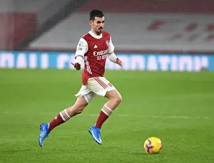 Arsenal V Leeds United 2020-21 Prints: Arsenal vs Leeds United: Dani Ceballos in Action at the Emirates Stadium