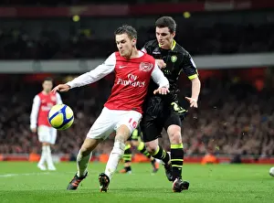 Arsenal V Leeds United FA Cup 2011-12 Prints: Arsenal vs Leeds United: FA Cup Clash - Ramsey vs Lees