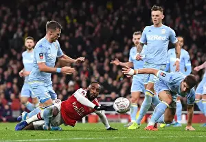 Arsenal V Leeds United FA Cup 2019-20 Prints: Arsenal vs Leeds United: FA Cup Showdown - Lacazette vs Douglas