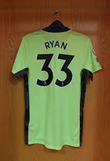 Arsenal V Leeds United 2020-21 Prints: Arsenal vs Leeds United: Mat Ryan's Shirt in Arsenal Changing Room (Premier League 2020-21)
