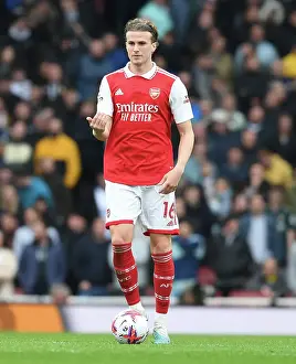 Arsenal vs Leeds United: Rob Holding in Action at the Emirates Stadium, Premier League 2022-23