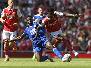 Arsenal vs Leicester: Bukayo Saka Clashes with Wilfred Ndidi in 2022-23 Premier League Showdown