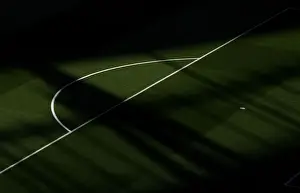 Arsenal vs Leicester City: Battle Preparations at the Emirates Stadium - Readied Arsenal Pitch