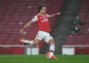 Arsenal v Leicester City 2019-20 Collection: Arsenal vs Leicester City: David Luiz in Action at the Emirates Stadium (Premier League 2019-20)