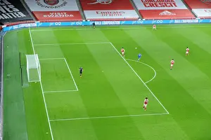 Arsenal V Leicester City 2020-21 Prints: Arsenal vs Leicester City: Empty Emirates Stadium in COVID-19 Premier League (2020-21)