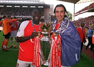 Arsenal V Leicester City Prints: Arsenal vs Leicester City: FA Premiership Battle at Highbury, May 15, 2004