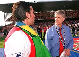 Arsenal V Leicester City Prints: Arsenal vs Leicester City: FA Premiership Battle at Highbury, May 15, 2004