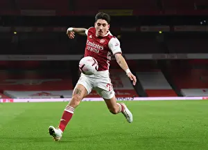 Arsenal vs Leicester City: Hector Bellerin at Empty Emirates Stadium, Premier League 2020-21