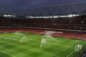 Arsenal V Leicester City 2014-15 Prints: Arsenal vs Leicester City: Pre-Match Preparations at Emirates Stadium, 2015