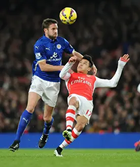 Arsenal vs Leicester City: Sanchez Foul by Upson (Premier League, 2014-15)