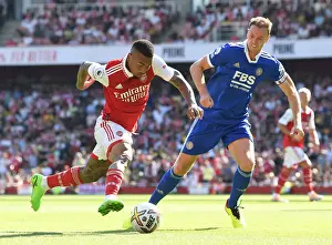 Arsenal vs Leicester: Gabriel Jesus Clashes with Jonny Evans in Premier League Showdown (2022-23)