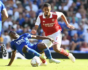 Arsenal vs Leicester: Saliba Clashes with Daka in Premier League Showdown (2022-23)