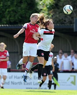 Images Dated 9th September 2012: Arsenal vs. Lincoln Ladies: Nobbs vs. Walton in FA WSL Clash