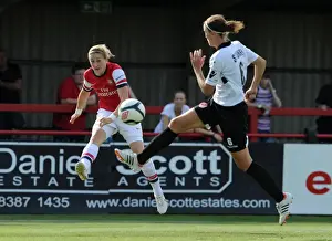 Arsenal Ladies V Lincoln Ladies 2012:13 Prints: Arsenal vs. Lincoln Ladies: A Tense FA WSL Showdown - Ellen White and Casey Stoney Lock Horns