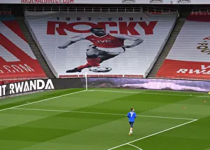 Arsenal vs Liverpool: Emirates Stadium Face-Off in Empty Seats Amidst COVID-19 Restrictions - Bernd Leno's Focused Pre-Game Routine (2020-21)