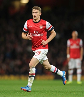 Arsenal V Liverpool 2013-14 Prints: Arsenal vs. Liverpool: Aaron Ramsey in Action, 2013-14 Premier League