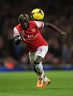 Arsenal vs Liverpool: Bacary Sagna in Action at the Emirates Stadium (2013-14)