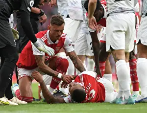Arsenal vs. Liverpool: Ben White Consoles Gabriel Jesus Amidst Premier League Tension (2022-23)