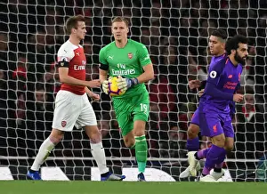 Arsenal V Liverpool 2018-19 Prints: Arsenal vs Liverpool: Bernd Leno in Action at the Emirates Stadium