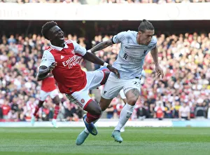Arsenal V Liverpool 2022-23 Prints: Arsenal vs. Liverpool: Bukayo Saka vs
