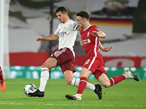 Liverpool V Arsenal - Carabao Cup 2020-21 Prints: Arsenal vs. Liverpool - Carabao Cup Fourth Round: Empty Anfield Showdown (2020-21)