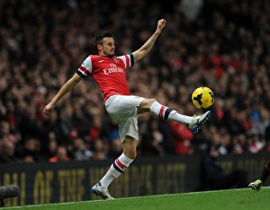 Arsenal V Liverpool 2013-14 Prints: Arsenal vs Liverpool: Carl Jenkinson in Action, 2013-14 Premier League