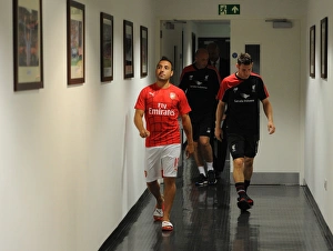 Arsenal V Liverpool 2015/16 Prints: Arsenal vs. Liverpool: Cazorla vs. Milner - The Battle Begins (2015/16 Premier League)