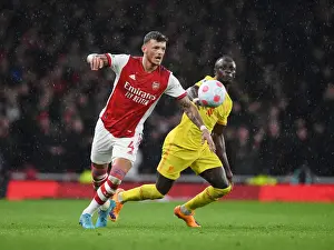 Arsenal V Liverpool 2021-22 Prints: Arsenal vs. Liverpool: Clash of Titans - Ben White vs. Sadio Mane