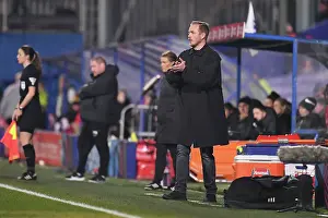 Liverpool Women V Arsenal Women 2023-24 Prints: Arsenal vs Liverpool: Eidevall's Reaction in Barclays Women's Super League Clash